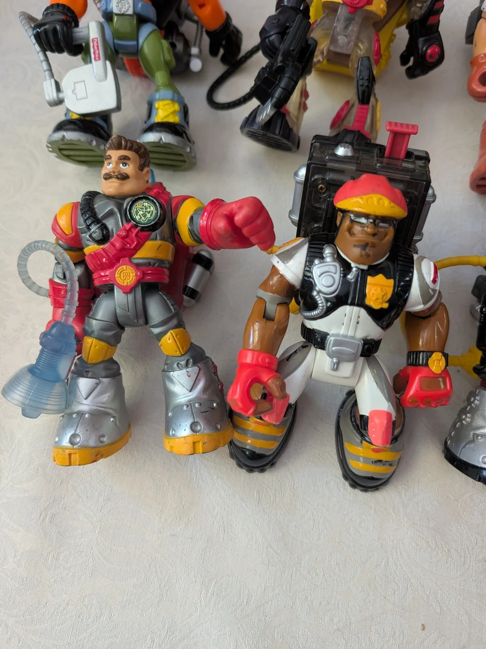 Fisher-Price Rescue Heroes Mixed Lot 10 Action Figures w/ Accessories Unboxed